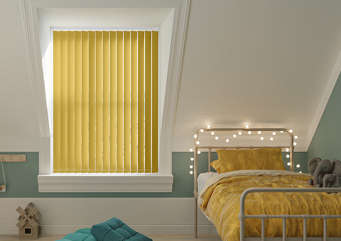 Palermo (Blackout), Mustard - Vertical Blind - Image 3